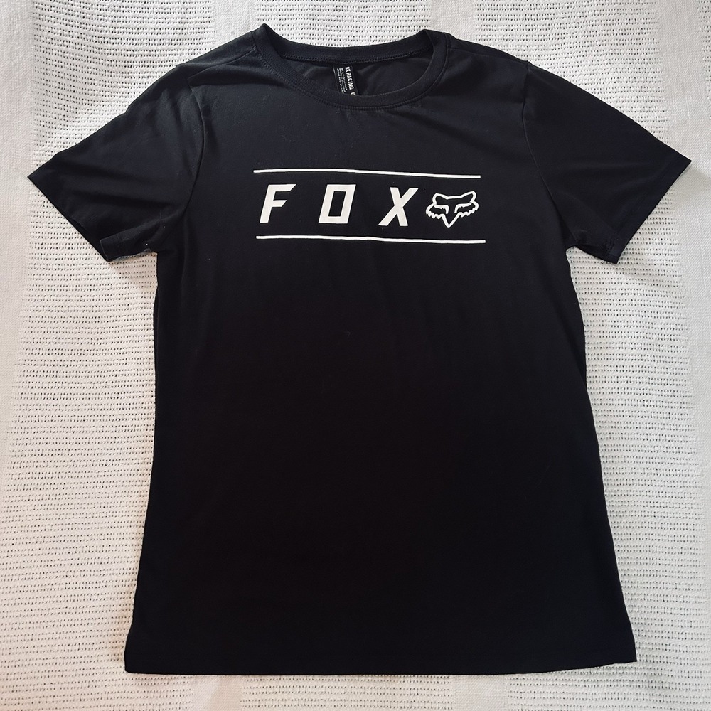 Fox Racing "Pinnacle" Short Sleeve Tee (Black/White) T-Shirt Women's Medium